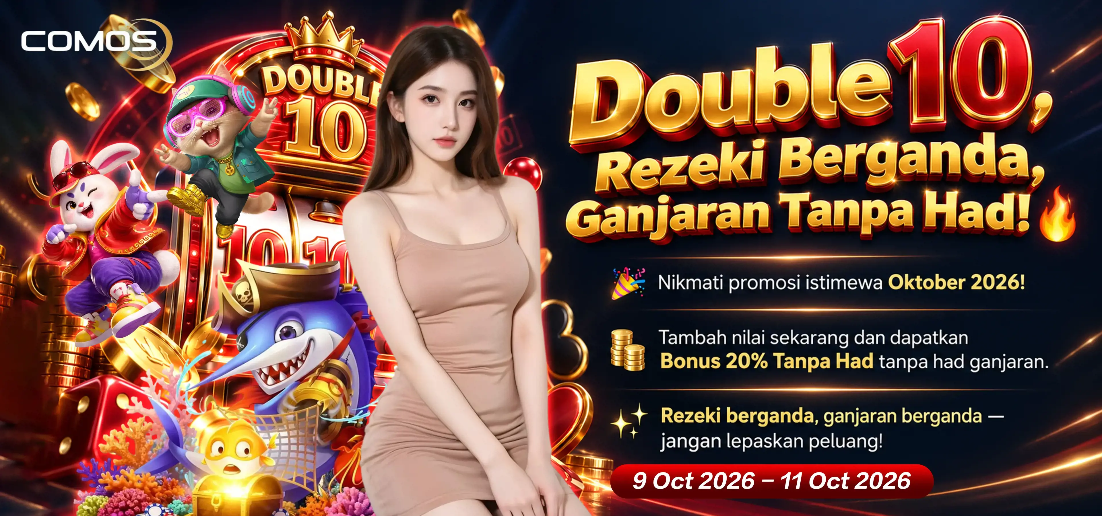 2026 Double 10, Rezeki Berganda, Ganjaran Tanpa Had! 🔥 ( Promosi Ini Hanya Pada 9th Oktober 2026 - 11th Oktober 2026 )