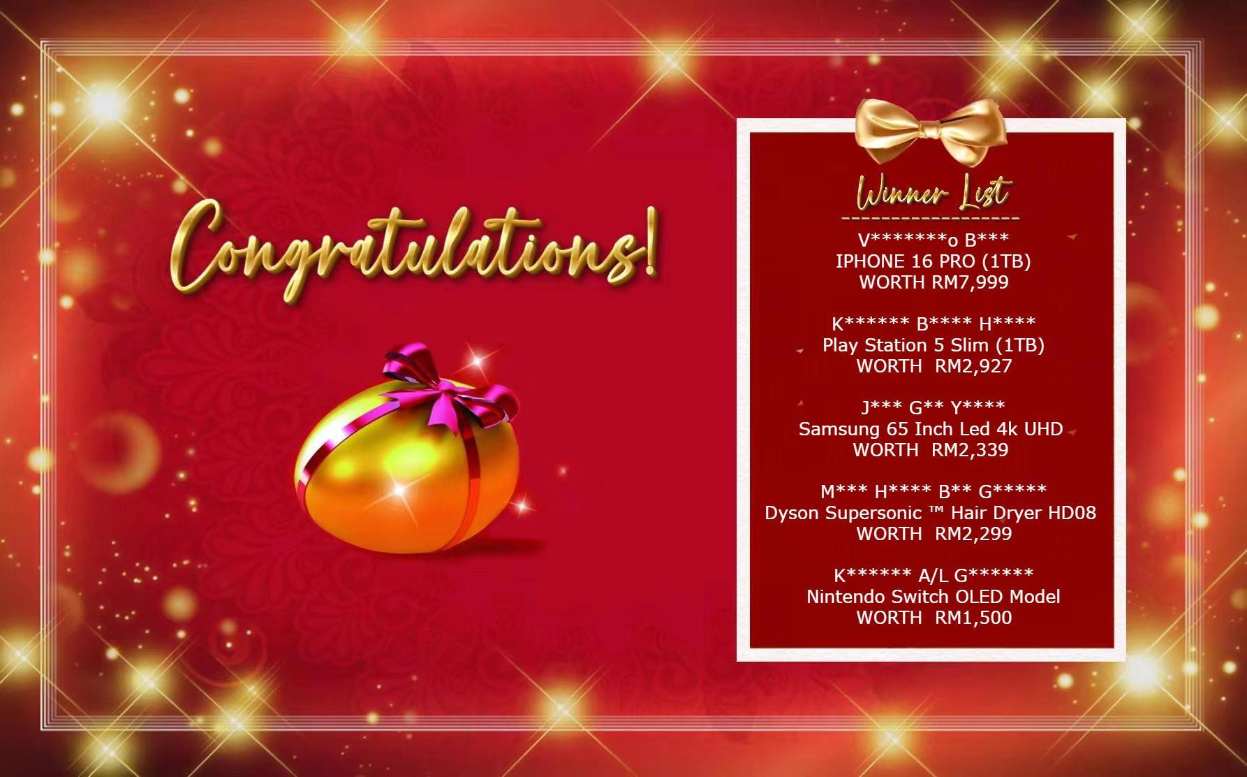 2023 Golden Egg Lucky Draw 